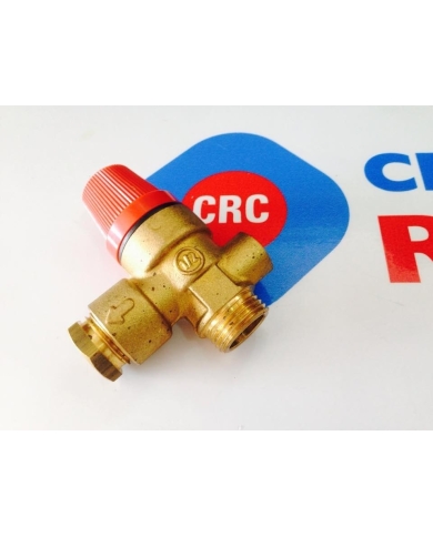 VALVOLA SICUREZZA 3 BAR 1/2 CON ATTACCO IDROMETRO