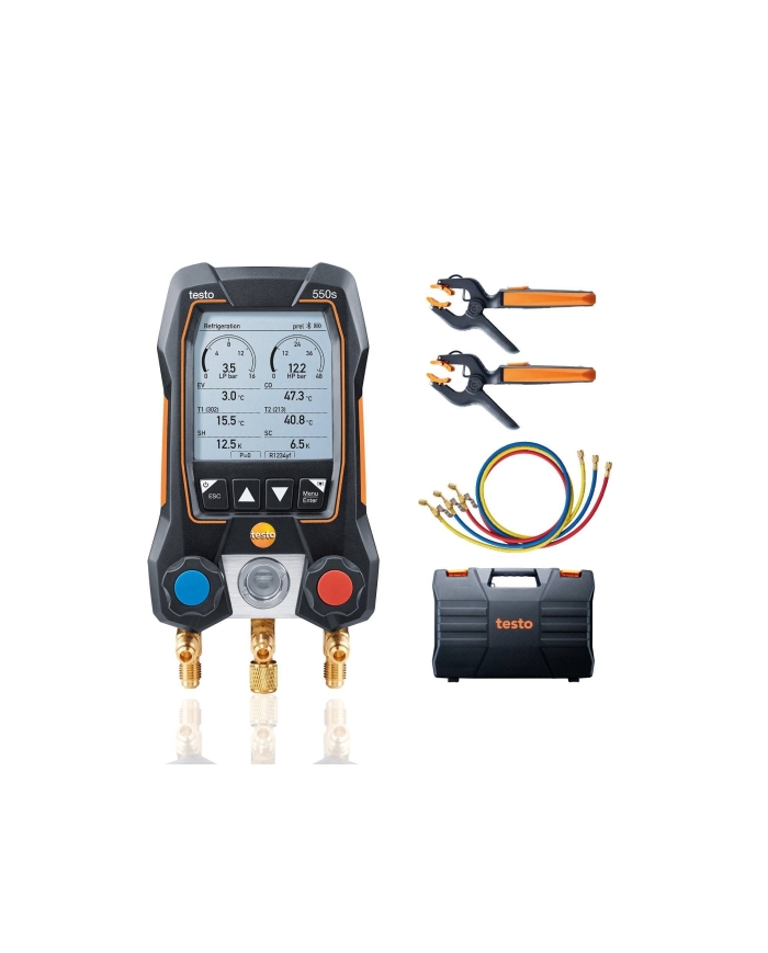 testo 550s Smart Kit con tubi di riempimento
