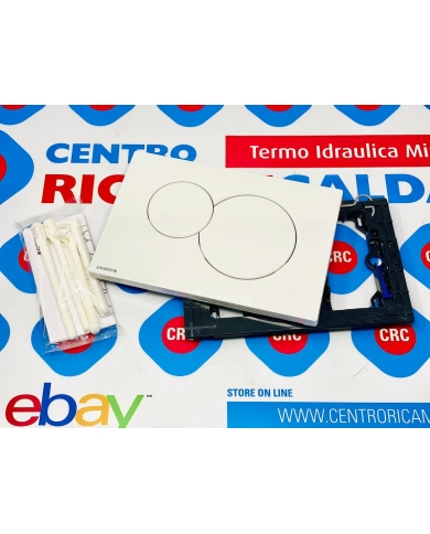 PIASTRA PLACCA PULSANTE AZIONAMENTO SCARICO WC GEBERIT BIANCA
